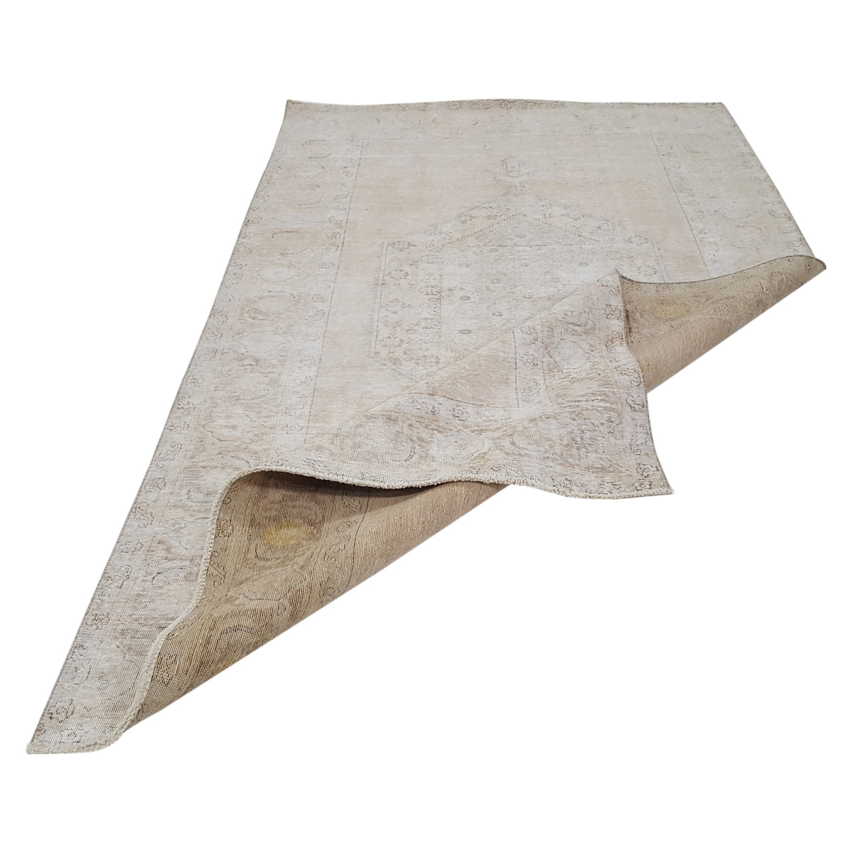 Pacific Vintage 42087 Ivory Ivory Vintage Hand Knotted Rug