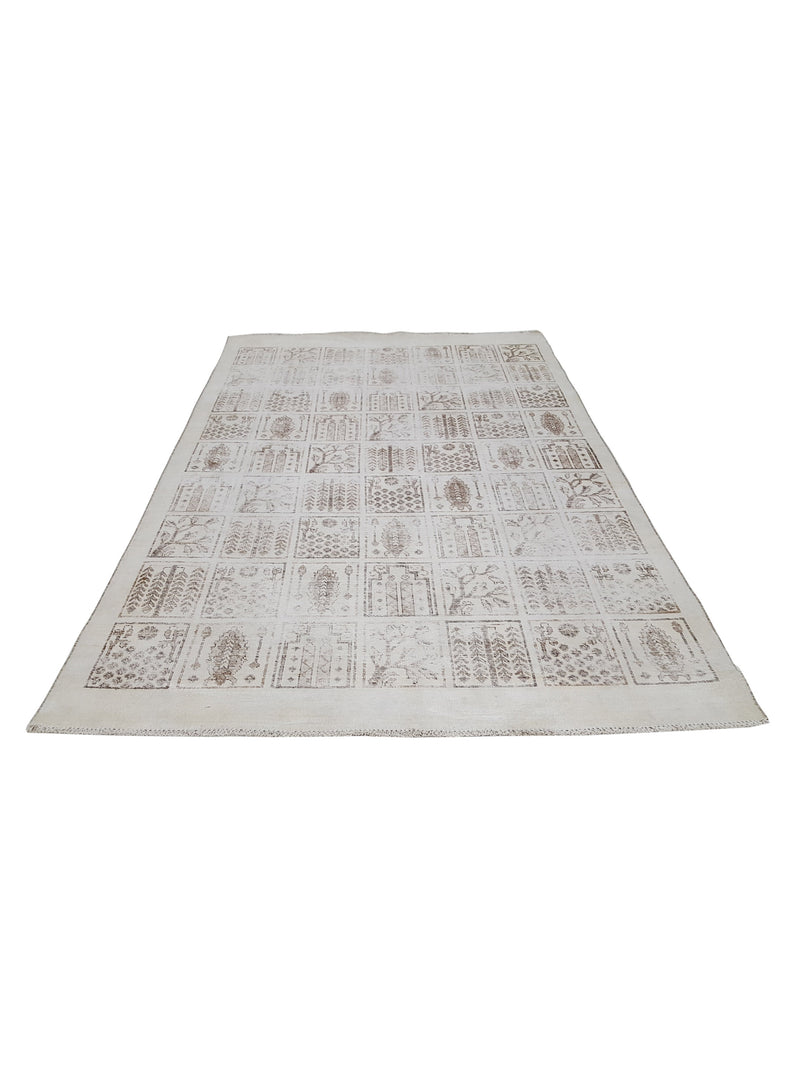 Pacific Vintage 42090 Ivory Ivory Vintage Hand Knotted Rug