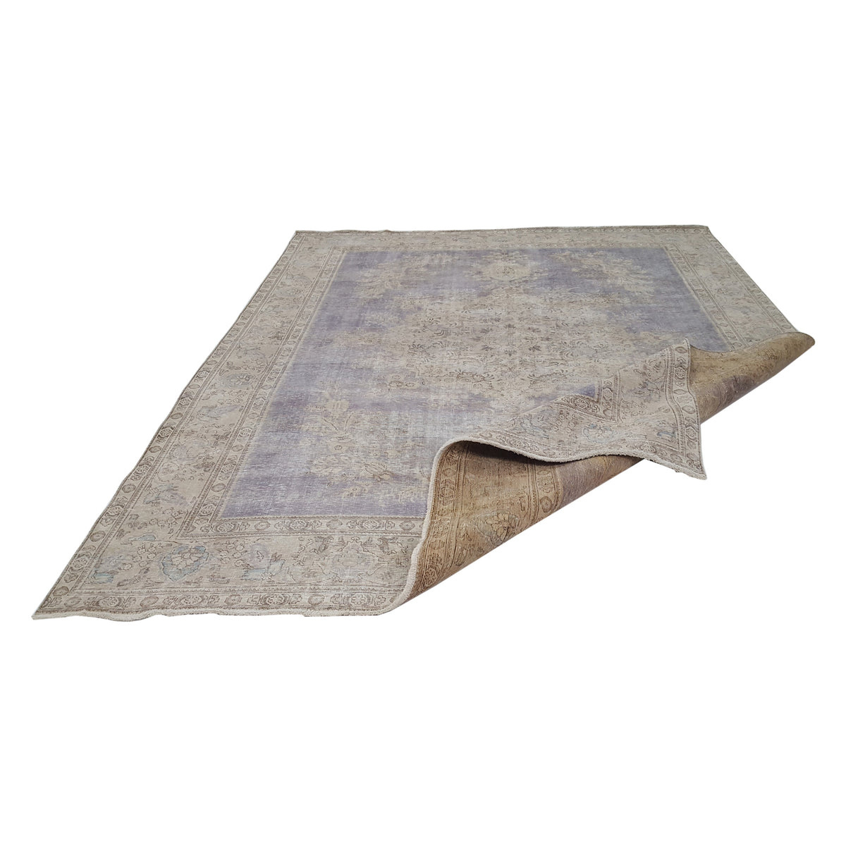 Pacific Vintage 42093 Ivory Grey Vintage Hand Knotted Rug