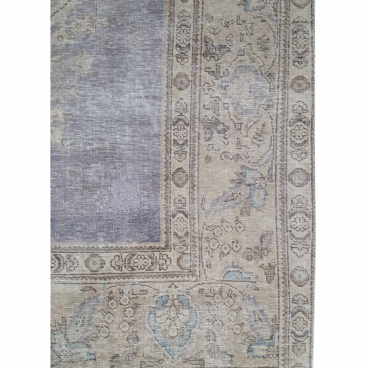 Pacific Vintage 42093 Ivory Grey Vintage Hand Knotted Rug