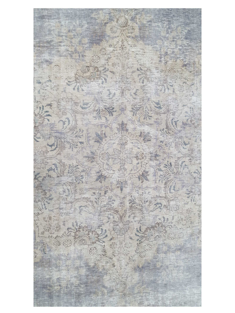 Pacific Vintage 42093 Ivory Grey Vintage Hand Knotted Rug