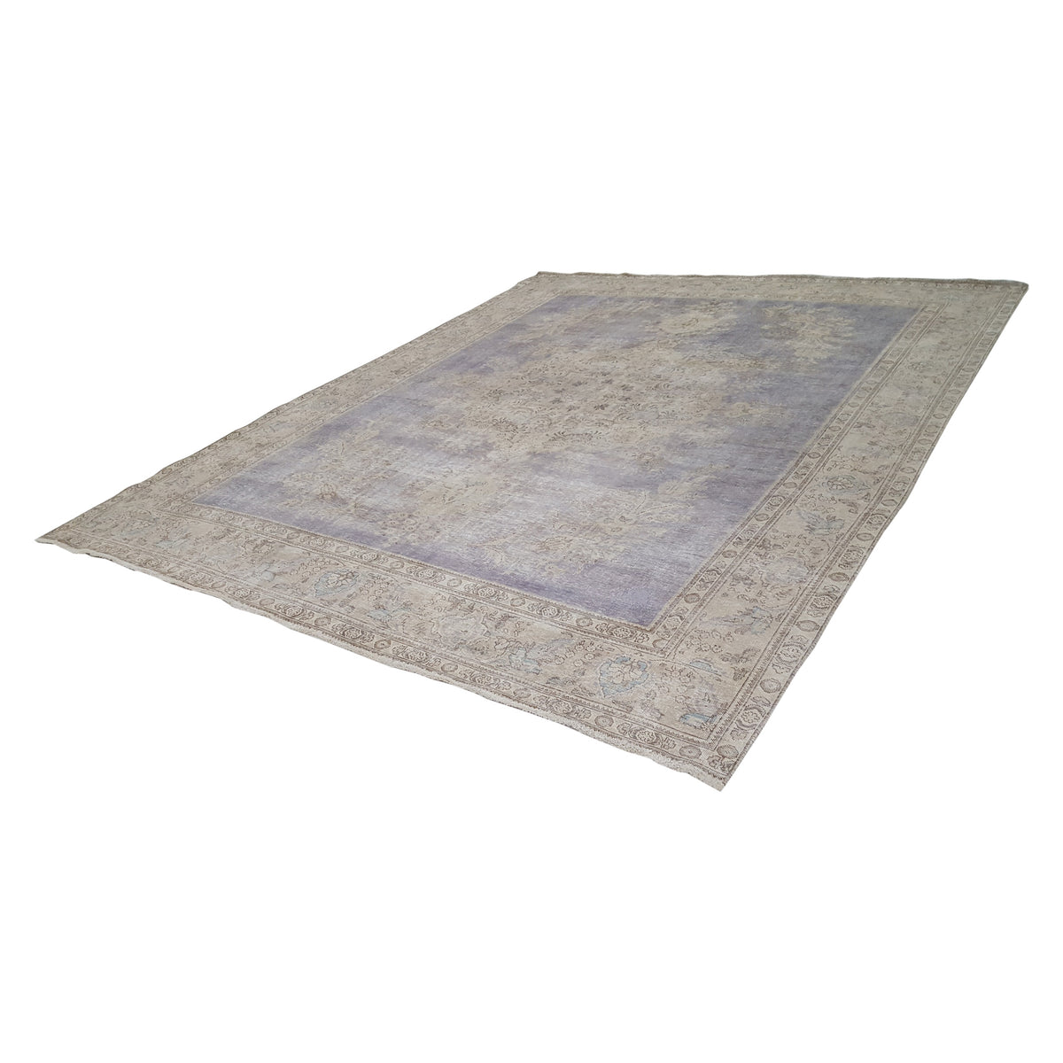 Pacific Vintage 42093 Ivory Grey Vintage Hand Knotted Rug
