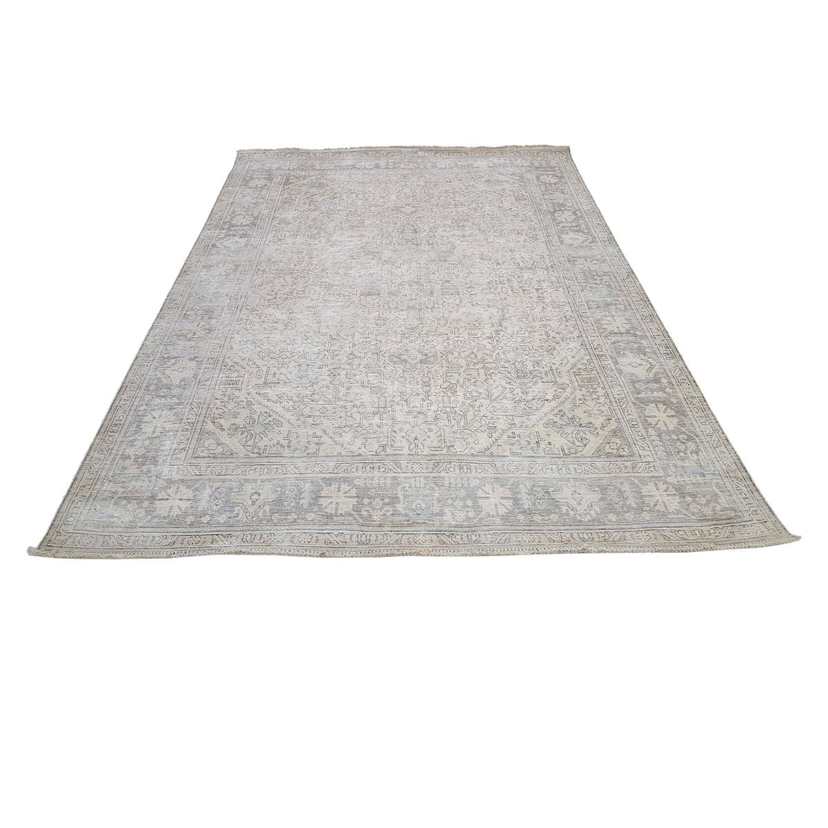 Pacific Vintage 42095 Ivory Ivory Vintage Hand Knotted Rug