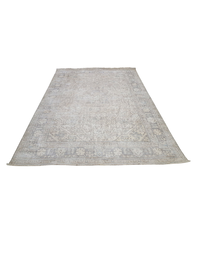 Pacific Vintage 42095 Ivory Ivory Vintage Hand Knotted Rug