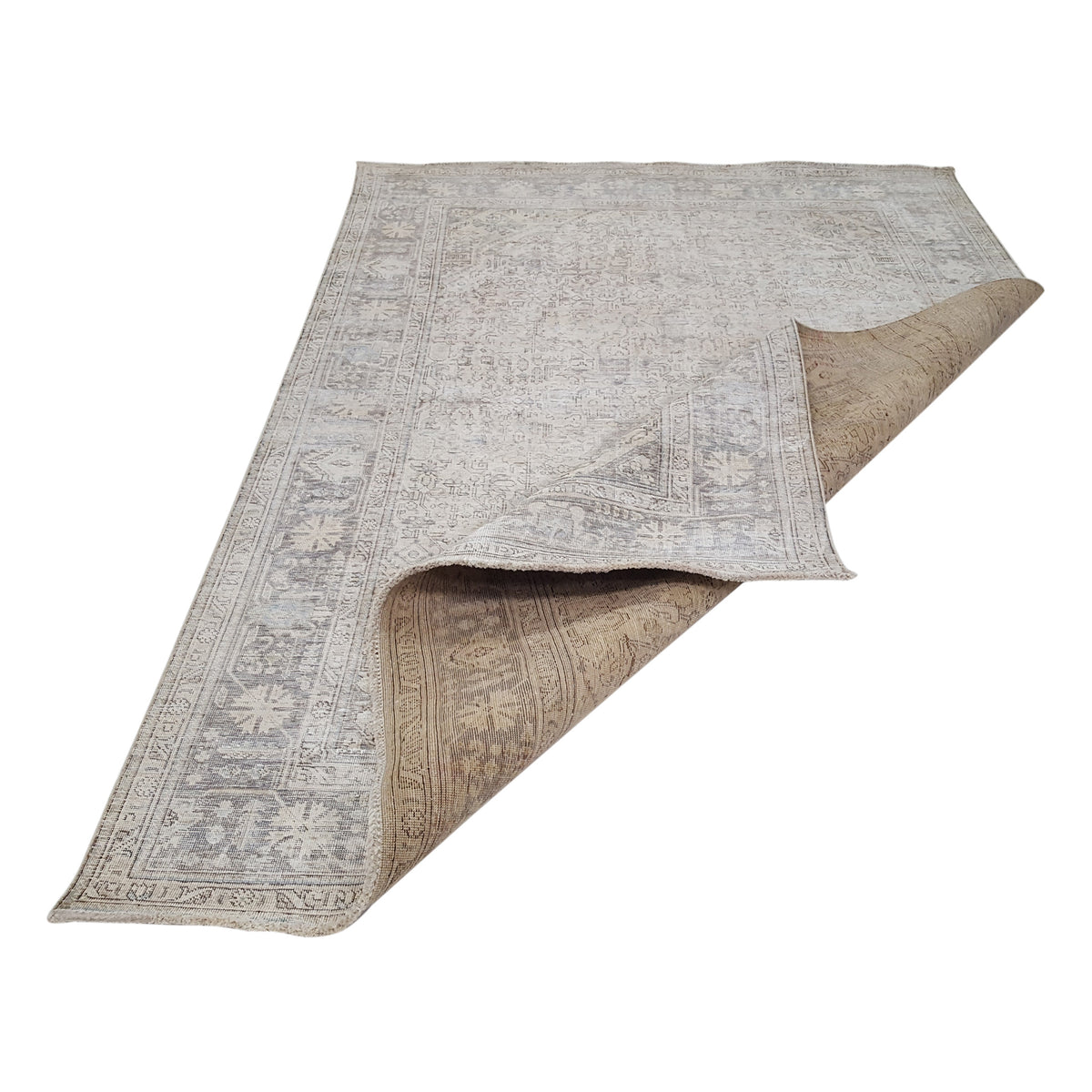 Pacific Vintage 42095 Ivory Ivory Vintage Hand Knotted Rug
