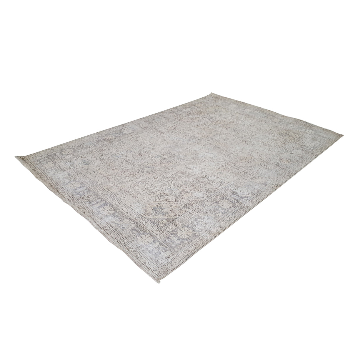 Pacific Vintage 42095 Ivory Ivory Vintage Hand Knotted Rug