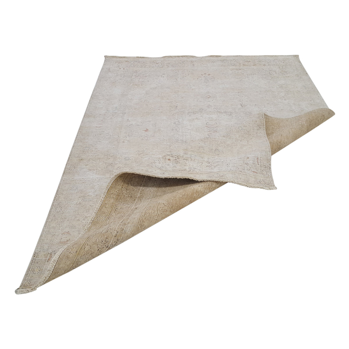 Pacific Vintage 42099 Ivory Ivory Vintage Hand Knotted Rug