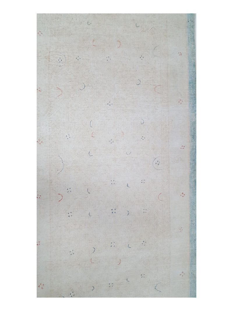 Pacific Vintage 42102 Ivory Blue Vintage Hand Knotted Rug