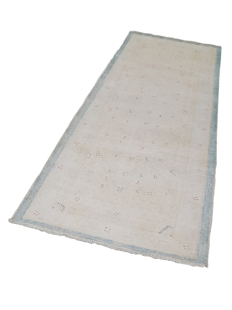 Pacific Vintage 42102 Ivory Blue Vintage Hand Knotted Rug