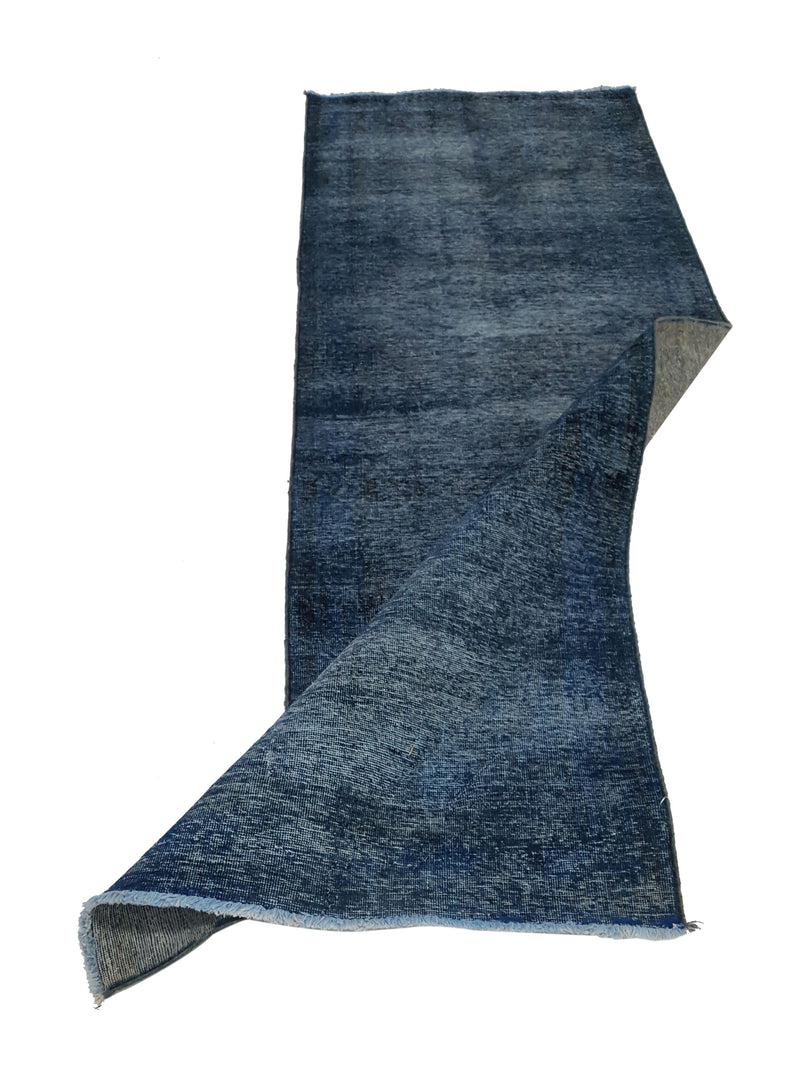 Pacific Overdyed 42103 Blue Blue Transitional Hand Knotted Rug