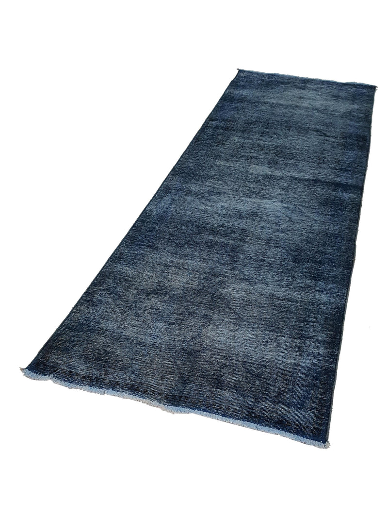 Pacific Overdyed 42103 Blue Blue Transitional Hand Knotted Rug