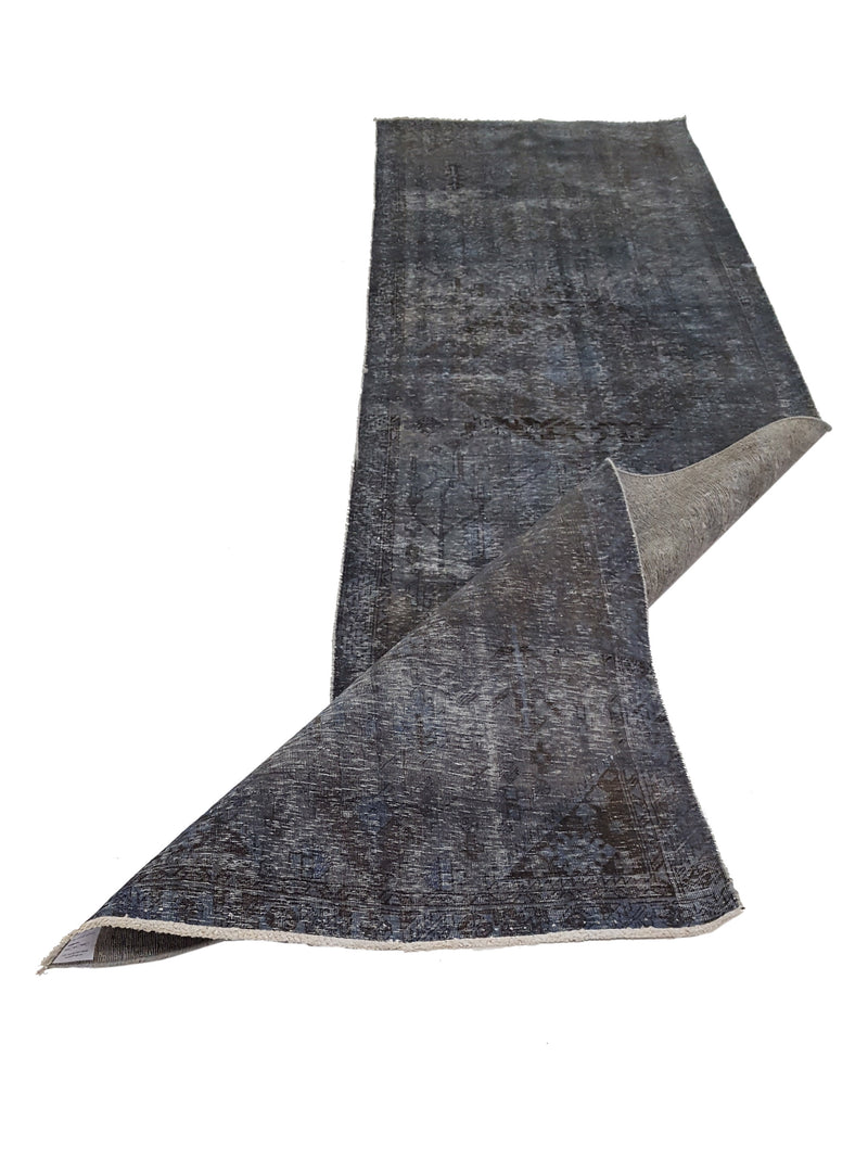 Pacific Overdyed 42104 Grey Grey Transitional Hand Knotted Rug