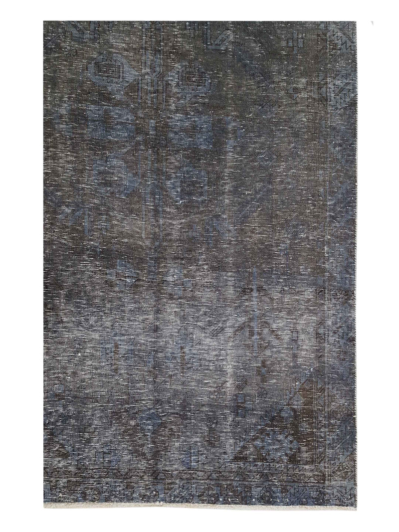 Pacific Overdyed 42104 Grey Grey Transitional Hand Knotted Rug