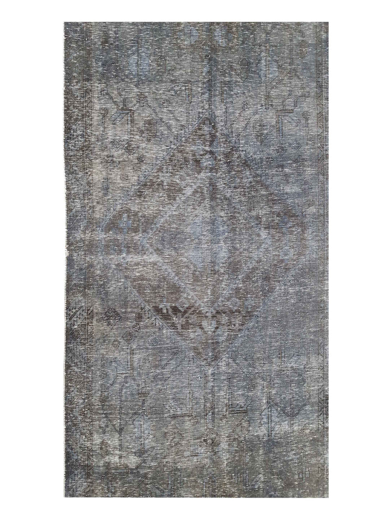 Pacific Overdyed 42104 Grey Grey Transitional Hand Knotted Rug
