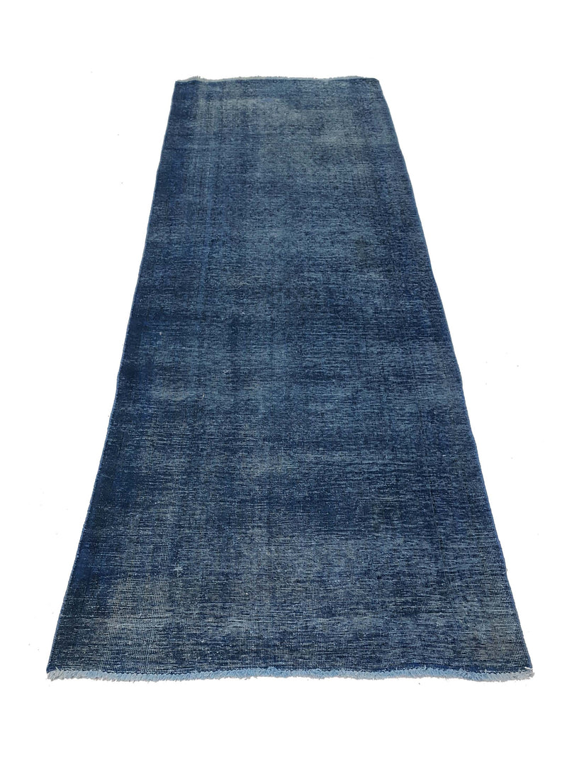 Pacific Overdyed 42105 Blue Blue Transitional Hand Knotted Rug