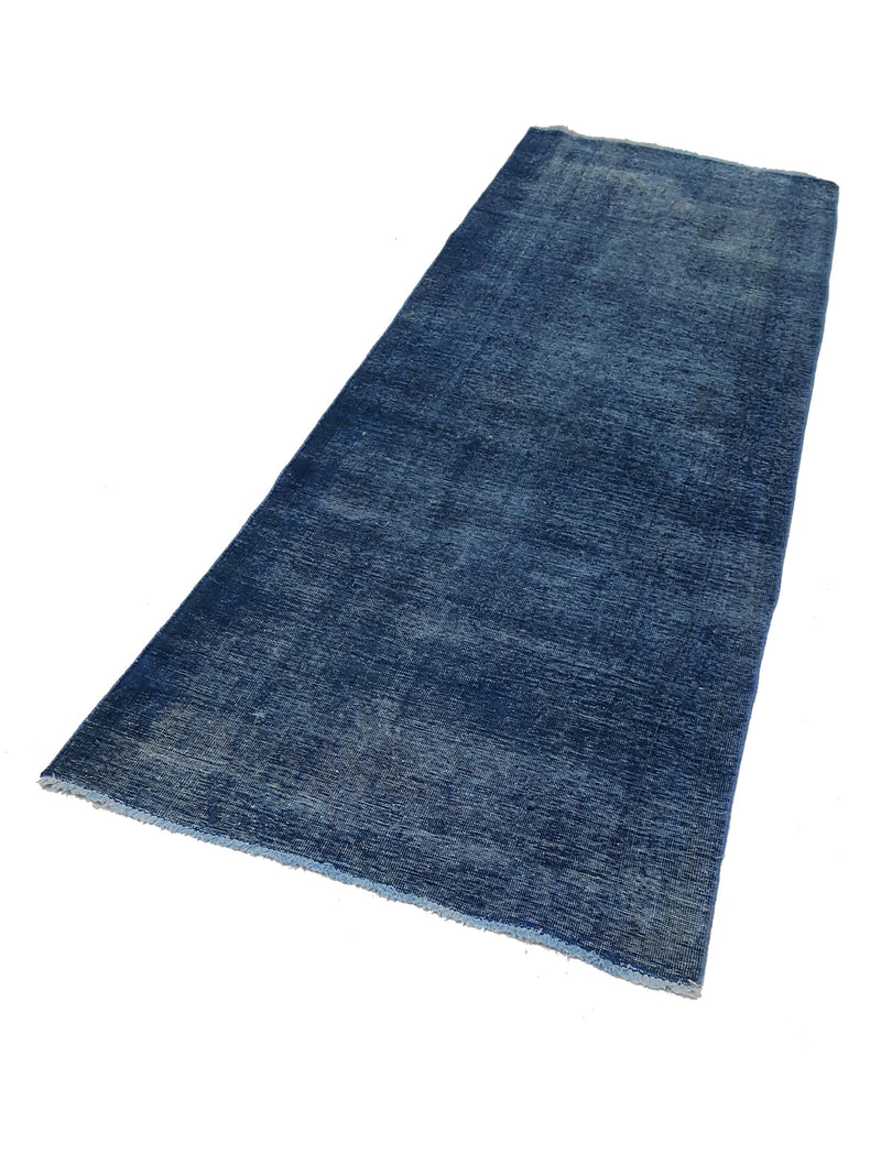 Pacific Overdyed 42105 Blue Blue Transitional Hand Knotted Rug