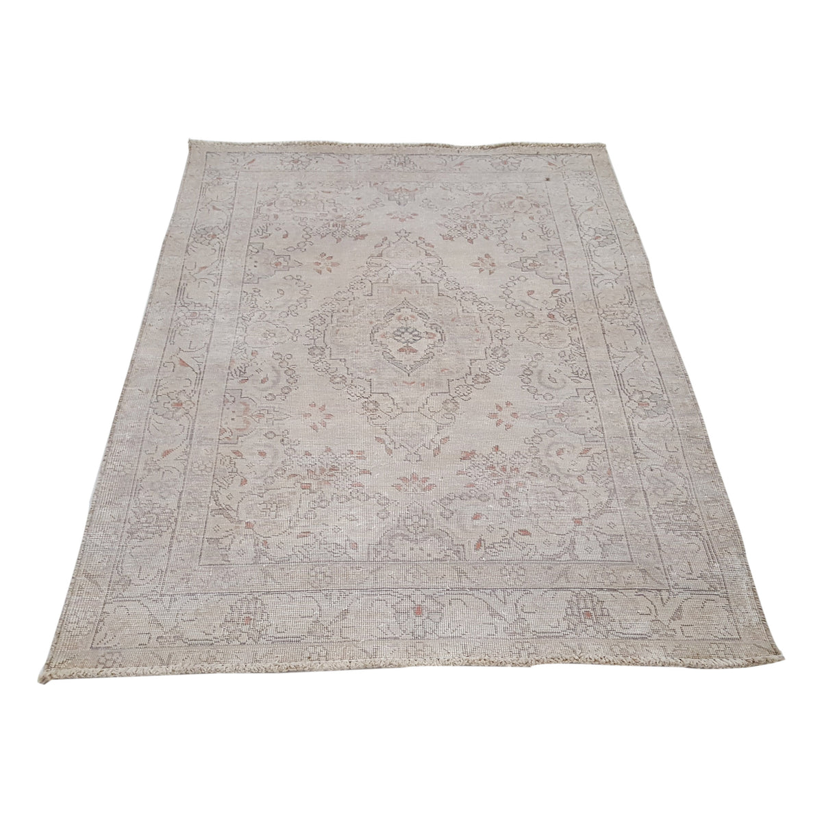 Pacific Vintage 42109 Ivory Ivory Vintage Hand Knotted Rug