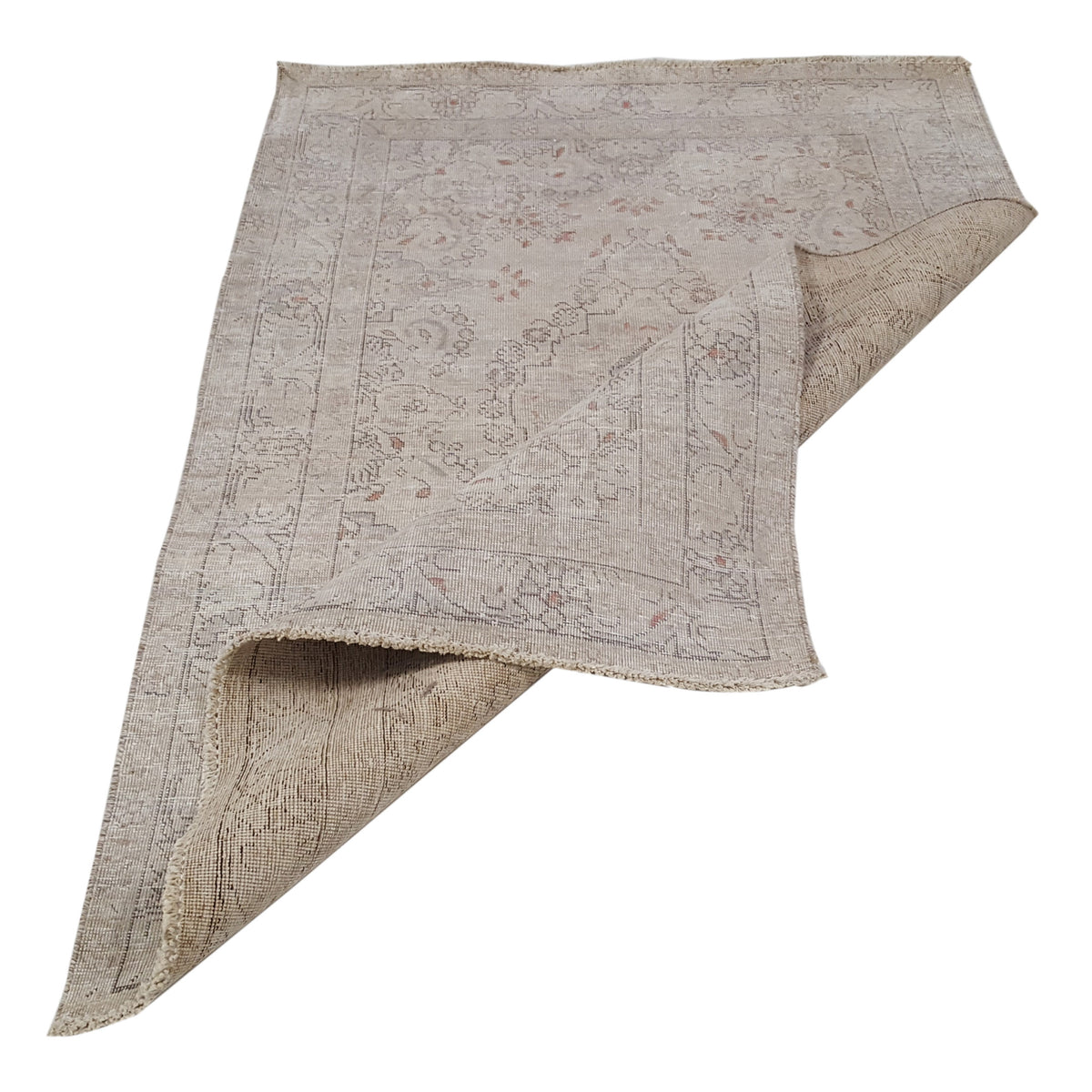 Pacific Vintage 42109 Ivory Ivory Vintage Hand Knotted Rug