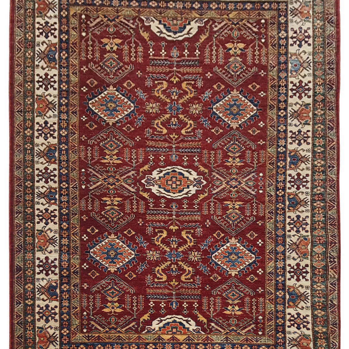Pacific Kazak Super  Red Ivory Traditional
