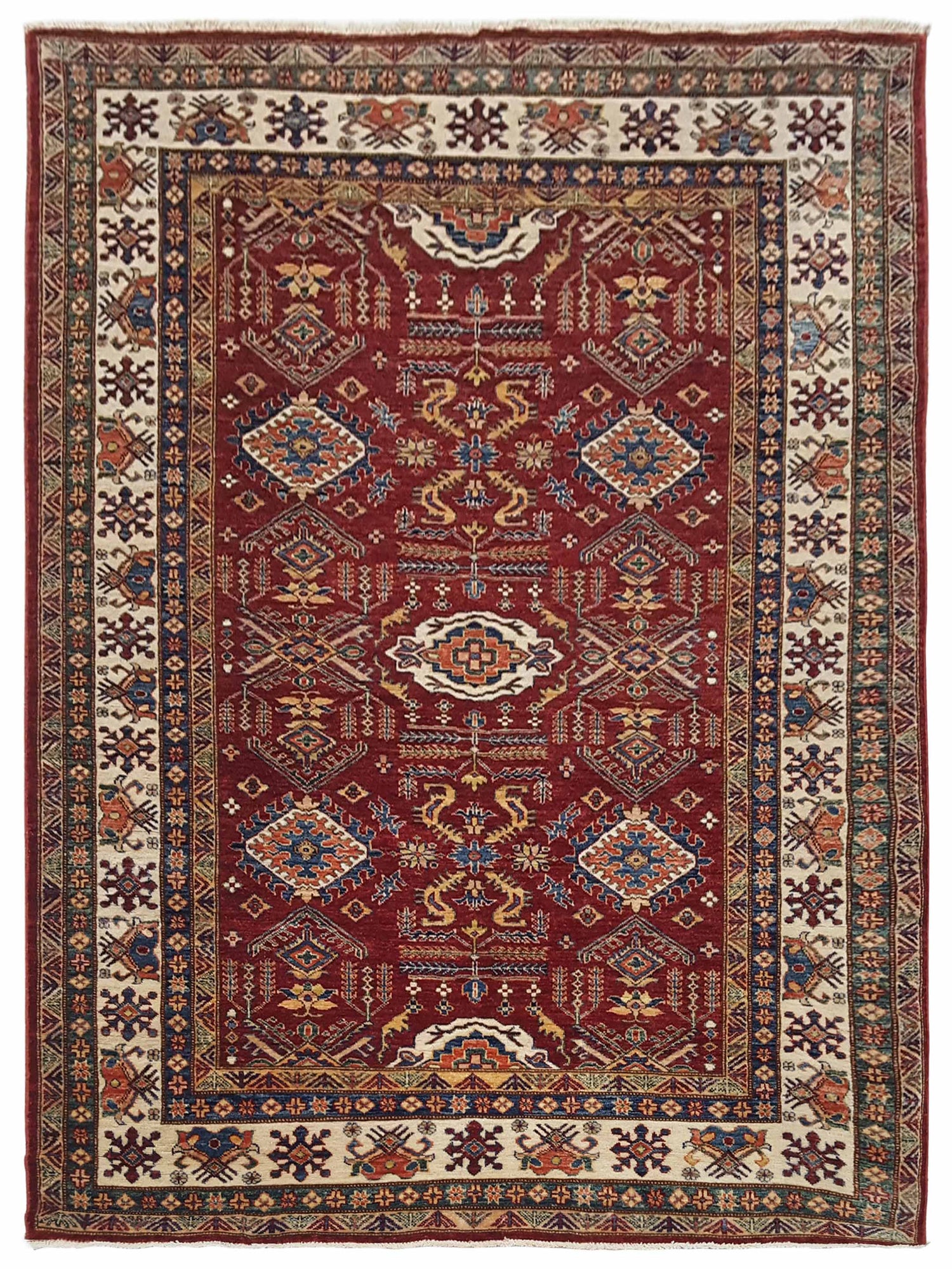 Pacific Kazak Super  Red Ivory Traditional