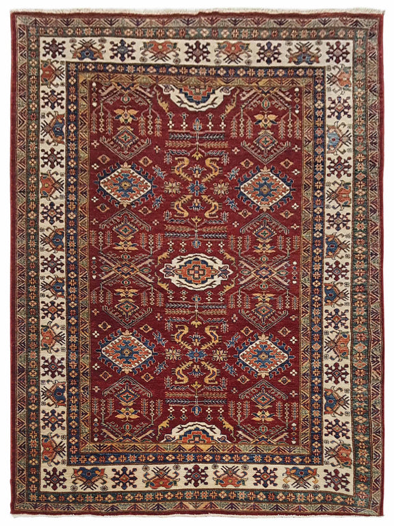 Pacific Kazak Super  Red Ivory Traditional