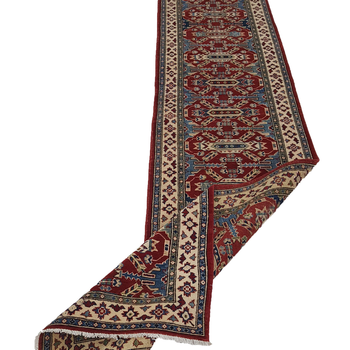 Pacific Kazak 42122 Red Ivory Traditional Hand Knotted Rug