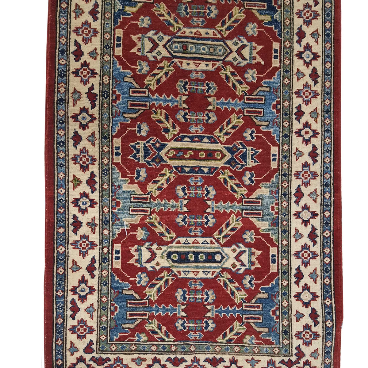 Pacific Kazak 42122 Red Ivory Traditional Hand Knotted Rug