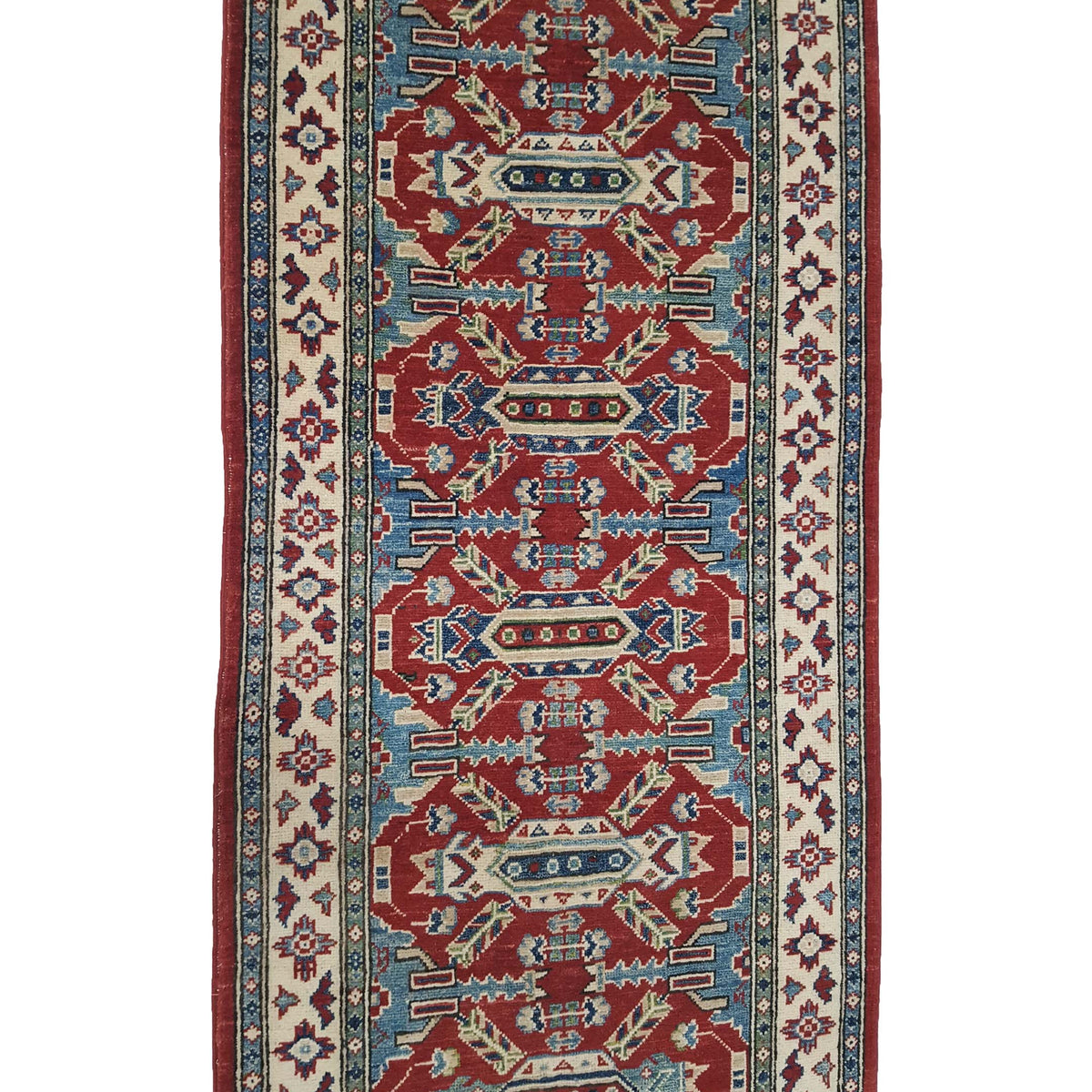 Pacific Kazak 42122 Red Ivory Traditional Hand Knotted Rug