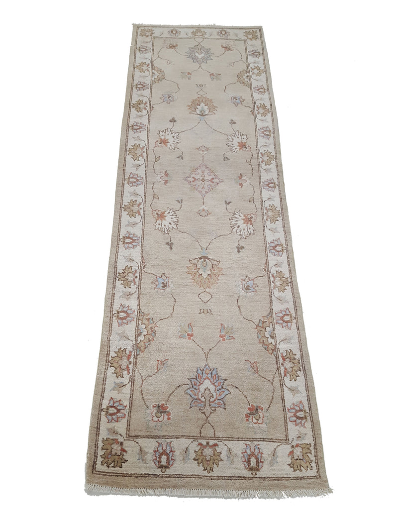 Pacific Ziegler 42130 Lt.Brown Ivory Transitional Hand Knotted Rug