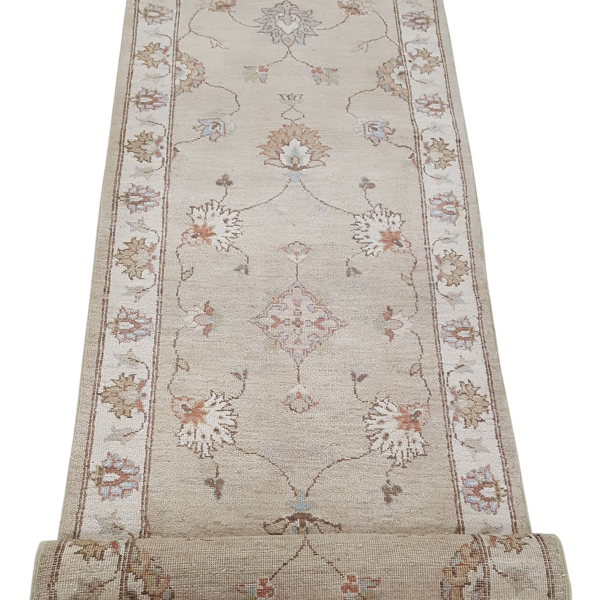 Pacific Ziegler 42130 Lt.Brown Ivory Transitional Hand Knotted Rug