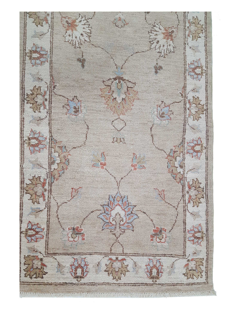 Pacific Ziegler 42130 Lt.Brown Ivory Transitional Hand Knotted Rug