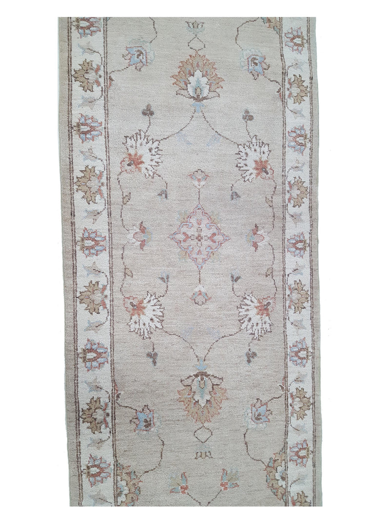 Pacific Ziegler 42130 Lt.Brown Ivory Transitional Hand Knotted Rug