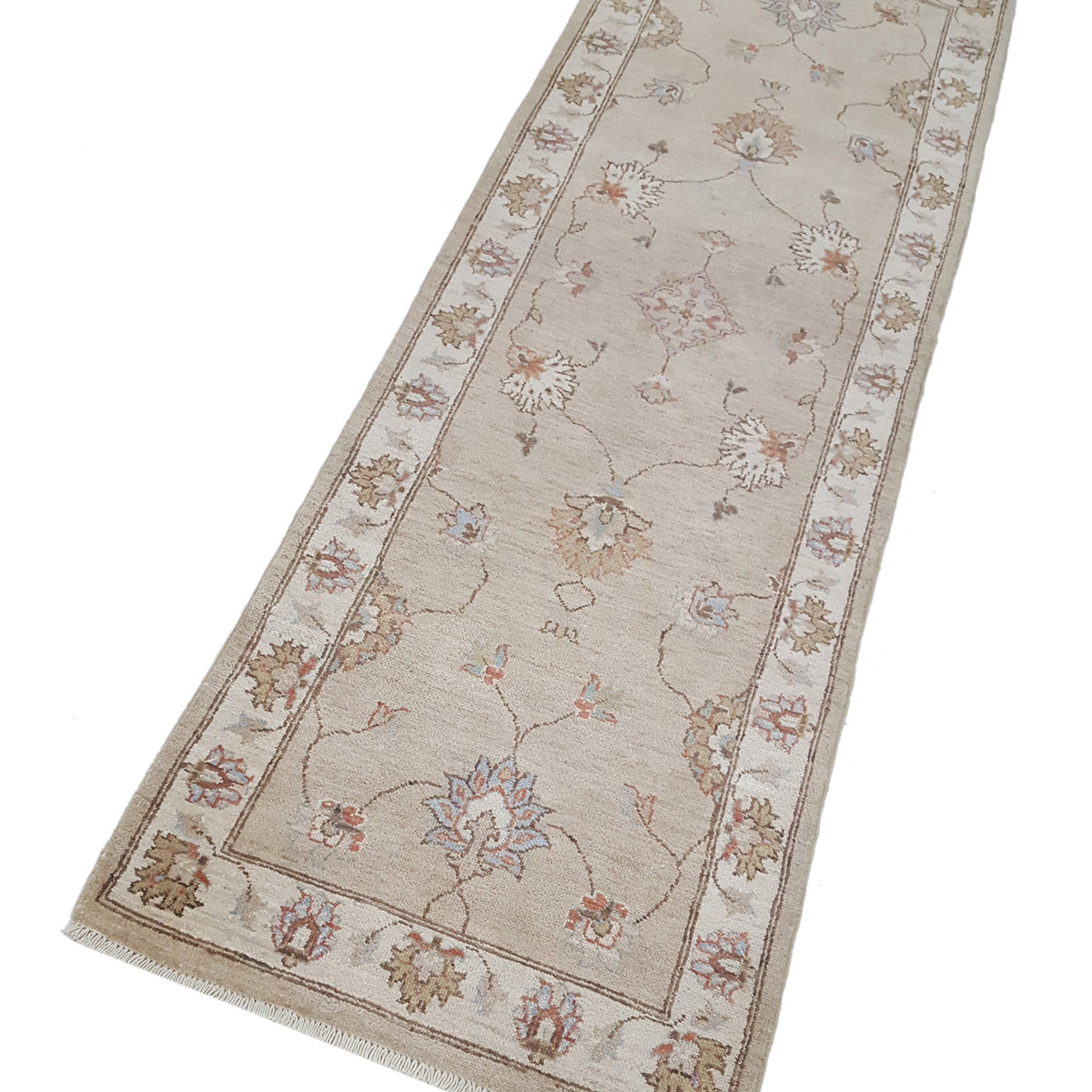 Pacific Ziegler 42130 Lt.Brown Ivory Transitional Hand Knotted Rug