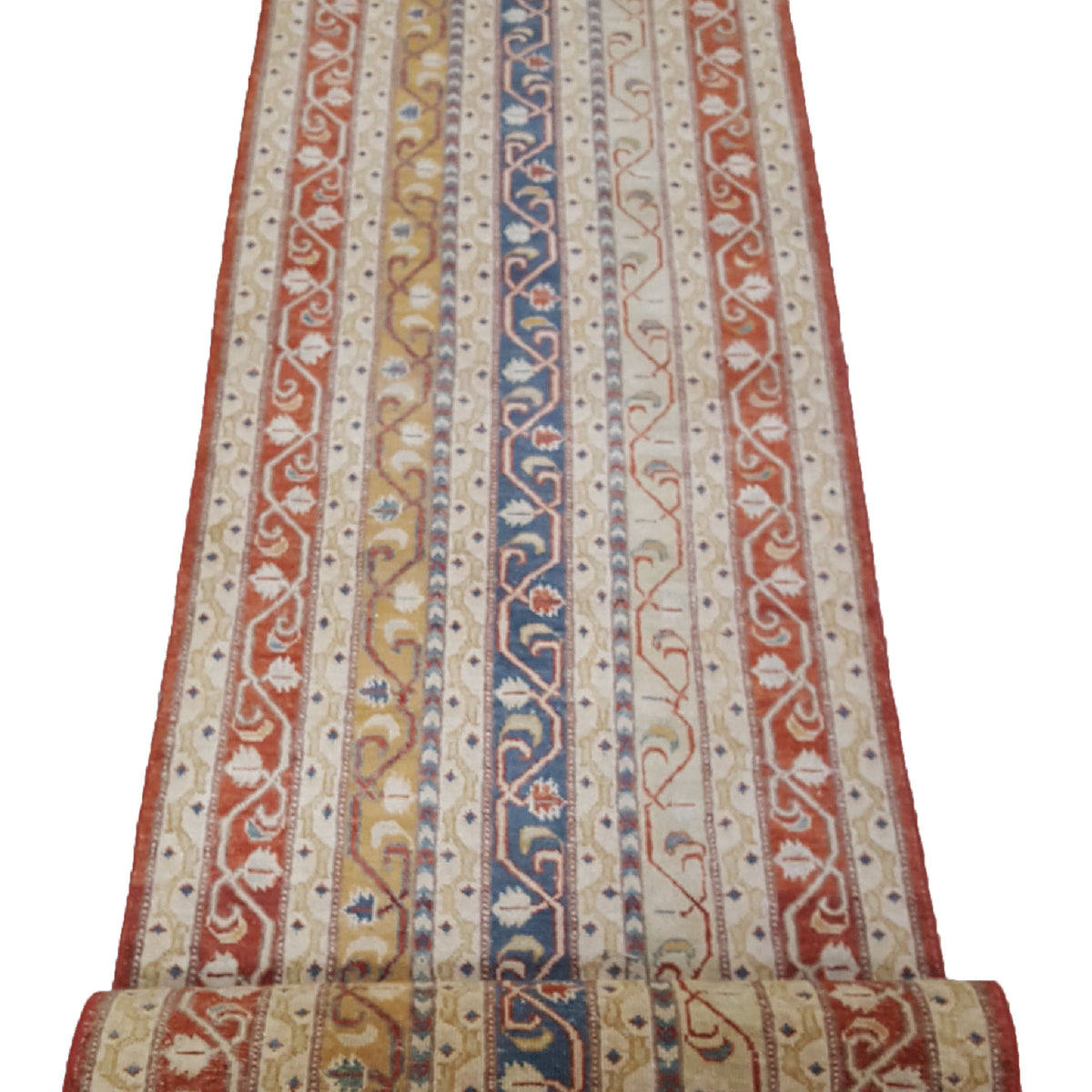 Pacific Ziegler 42134 Red Multi Transitional Hand Knotted Rug