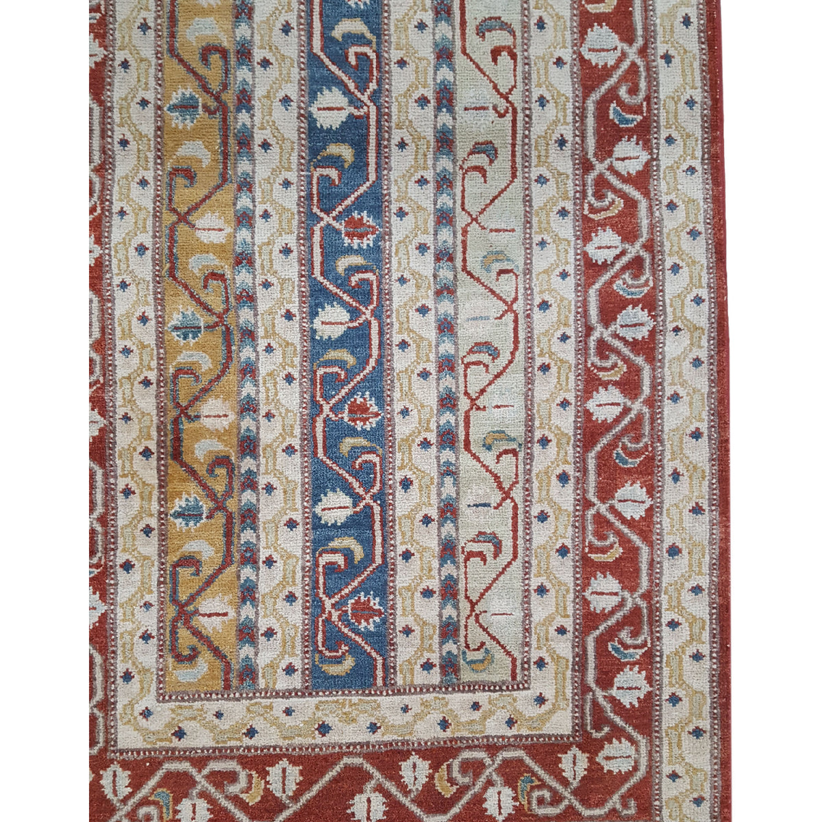 Pacific Ziegler 42134 Red Multi Transitional Hand Knotted Rug