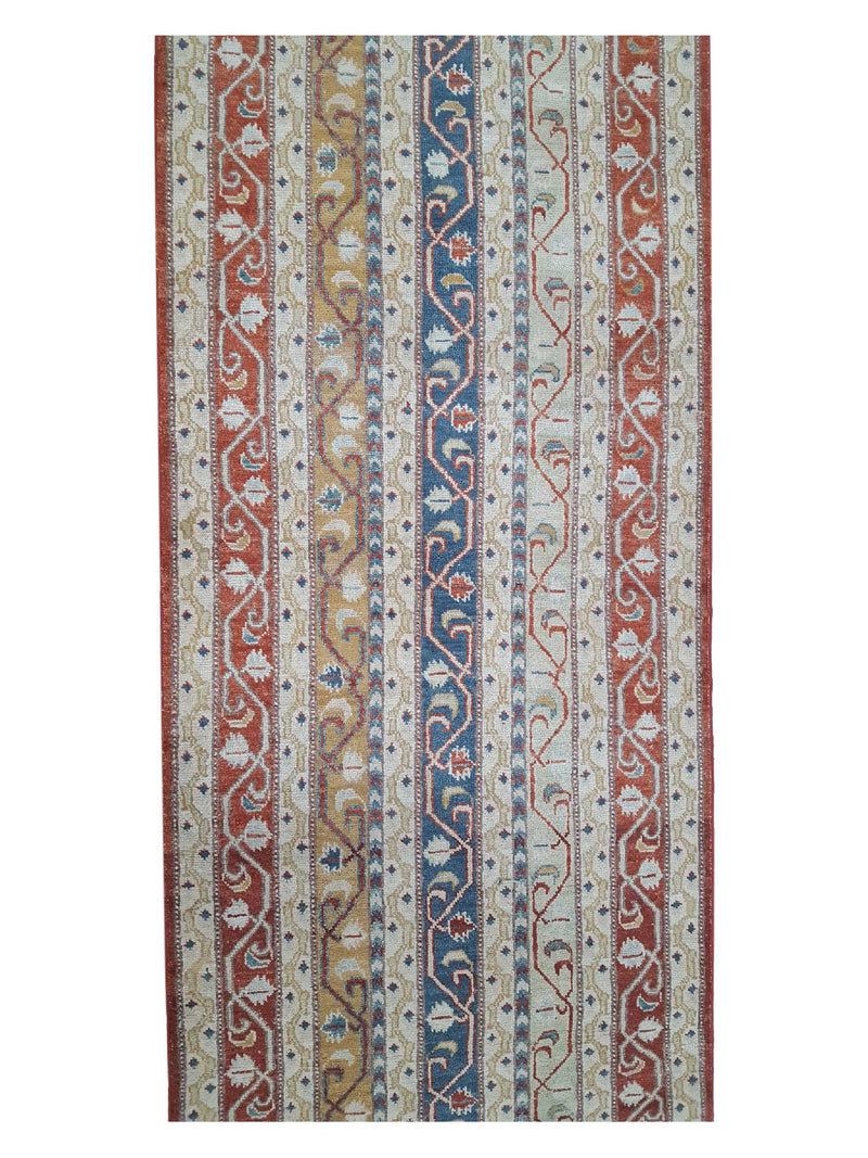 Pacific Ziegler 42134 Red Multi Transitional Hand Knotted Rug