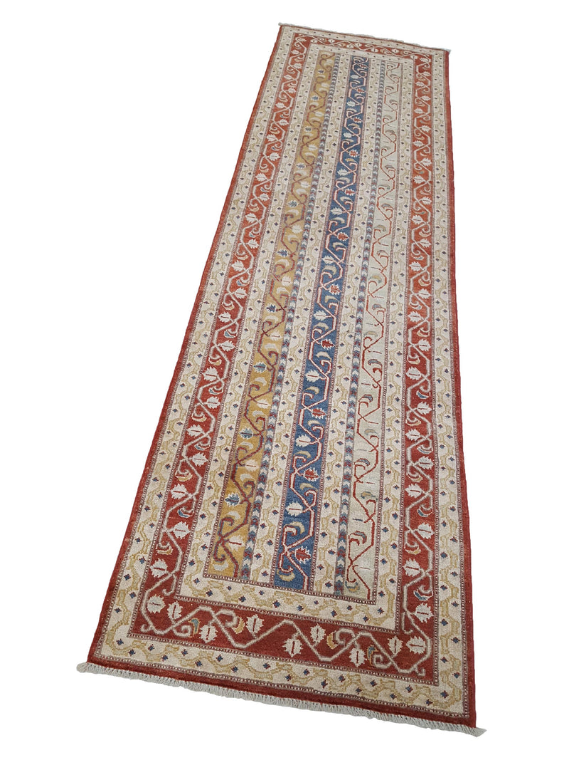 Pacific Ziegler 42134 Red Multi Transitional Hand Knotted Rug