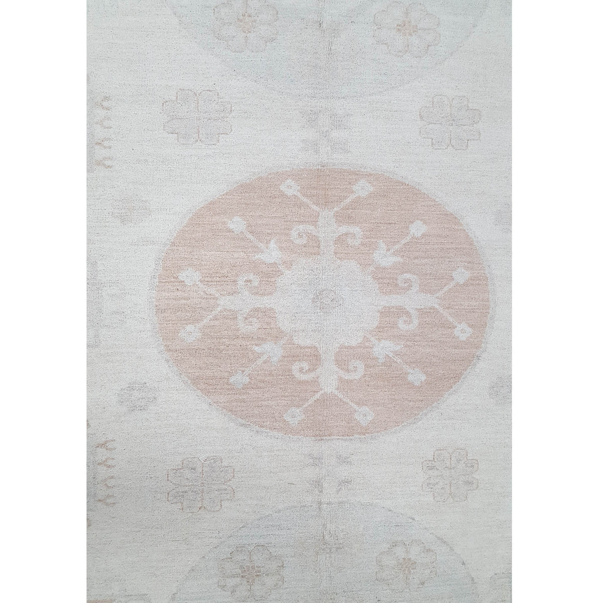 Pacific Ziegler 42139 Ivory Ivory Transitional Hand Knotted Rug