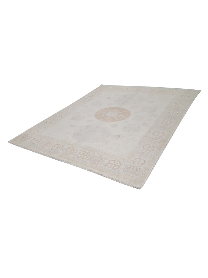 Pacific Ziegler 42139 Ivory Ivory Transitional Hand Knotted Rug