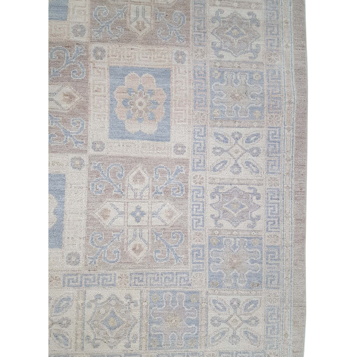 Pacific Ziegler 42142 Beige Lt.Blue Transitional Hand Knotted Rug