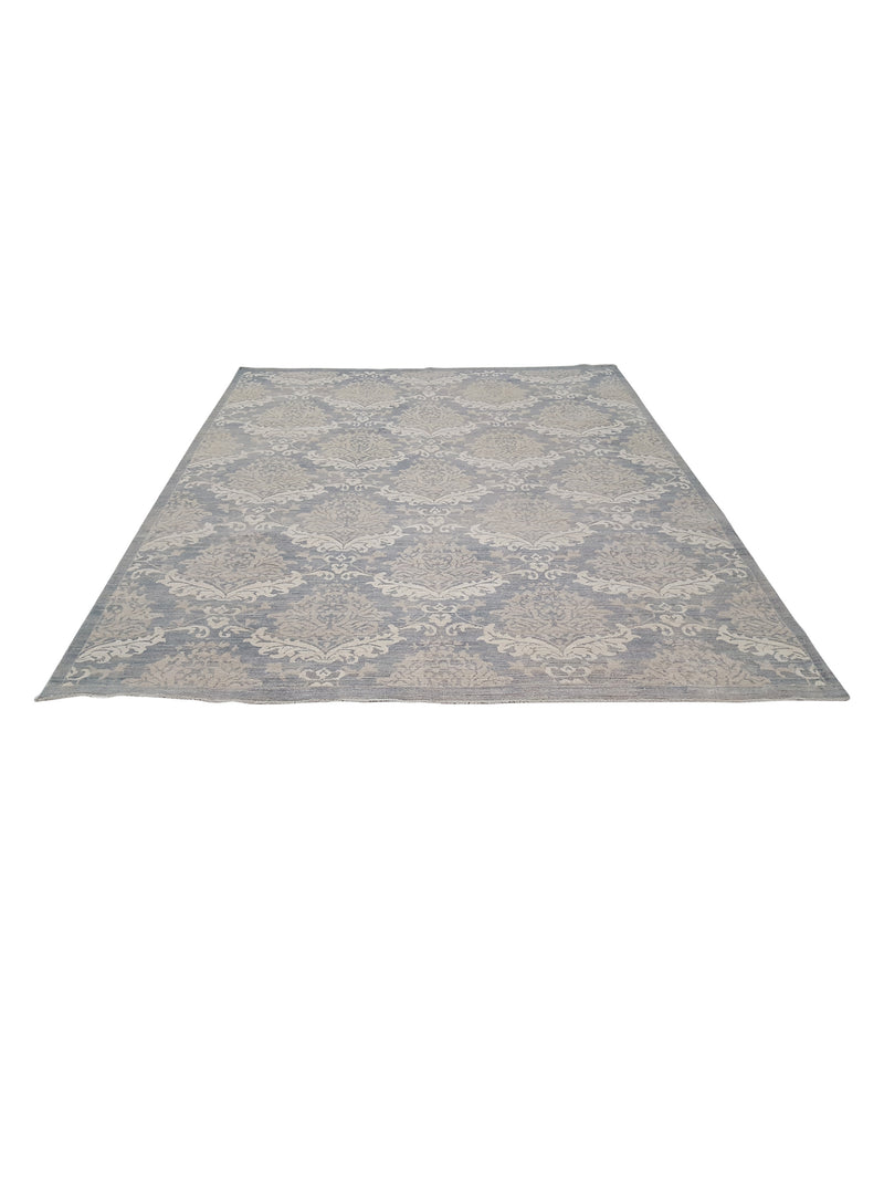 Pacific Ziegler 42143 Grey Ivory Transitional Hand Knotted Rug