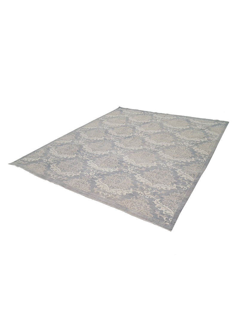 Pacific Ziegler 42143 Grey Ivory Transitional Hand Knotted Rug