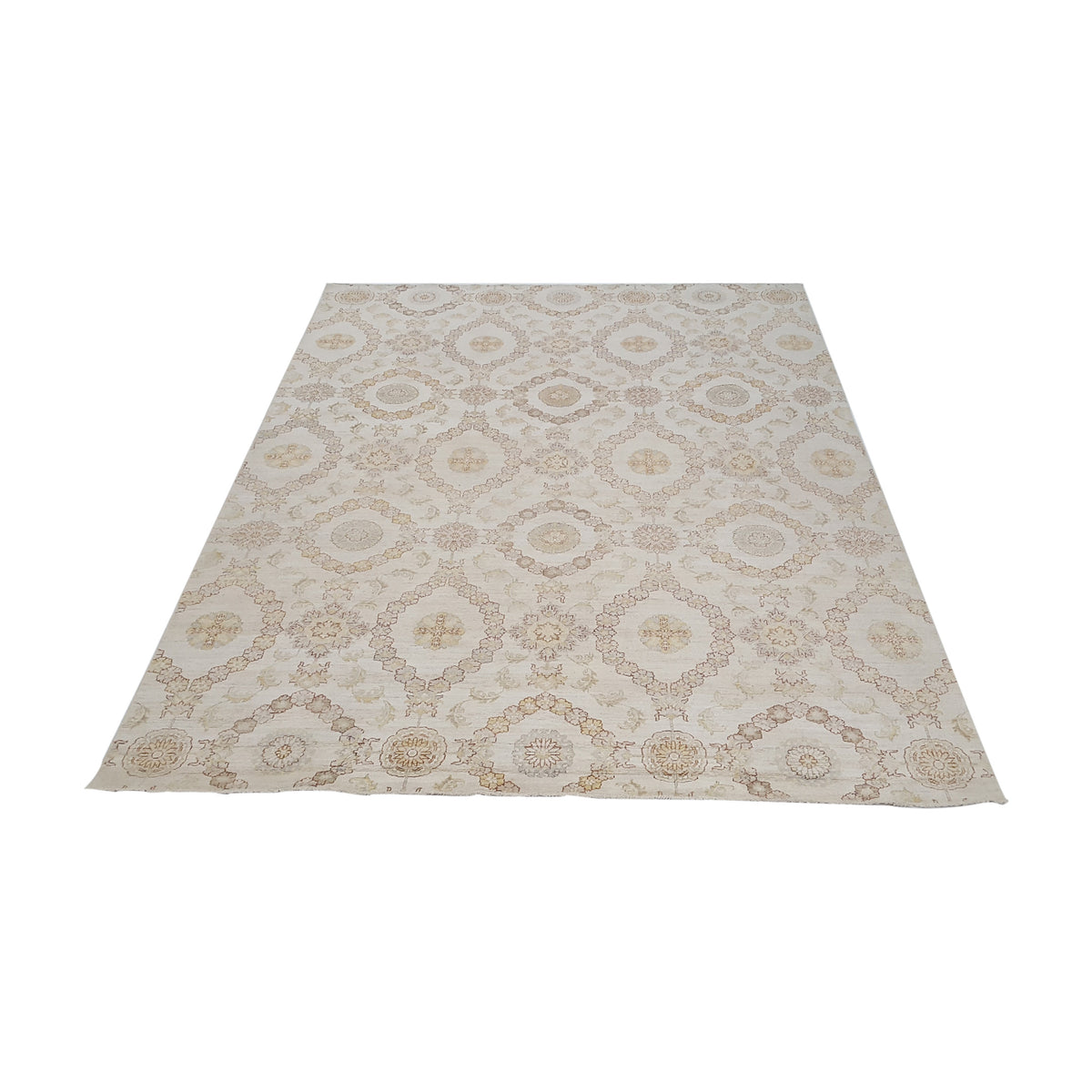 Pacific Ziegler 42151 Ivory Ivory Transitional Hand Knotted Rug