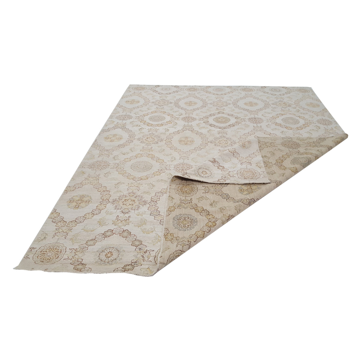 Pacific Ziegler 42151 Ivory Ivory Transitional Hand Knotted Rug