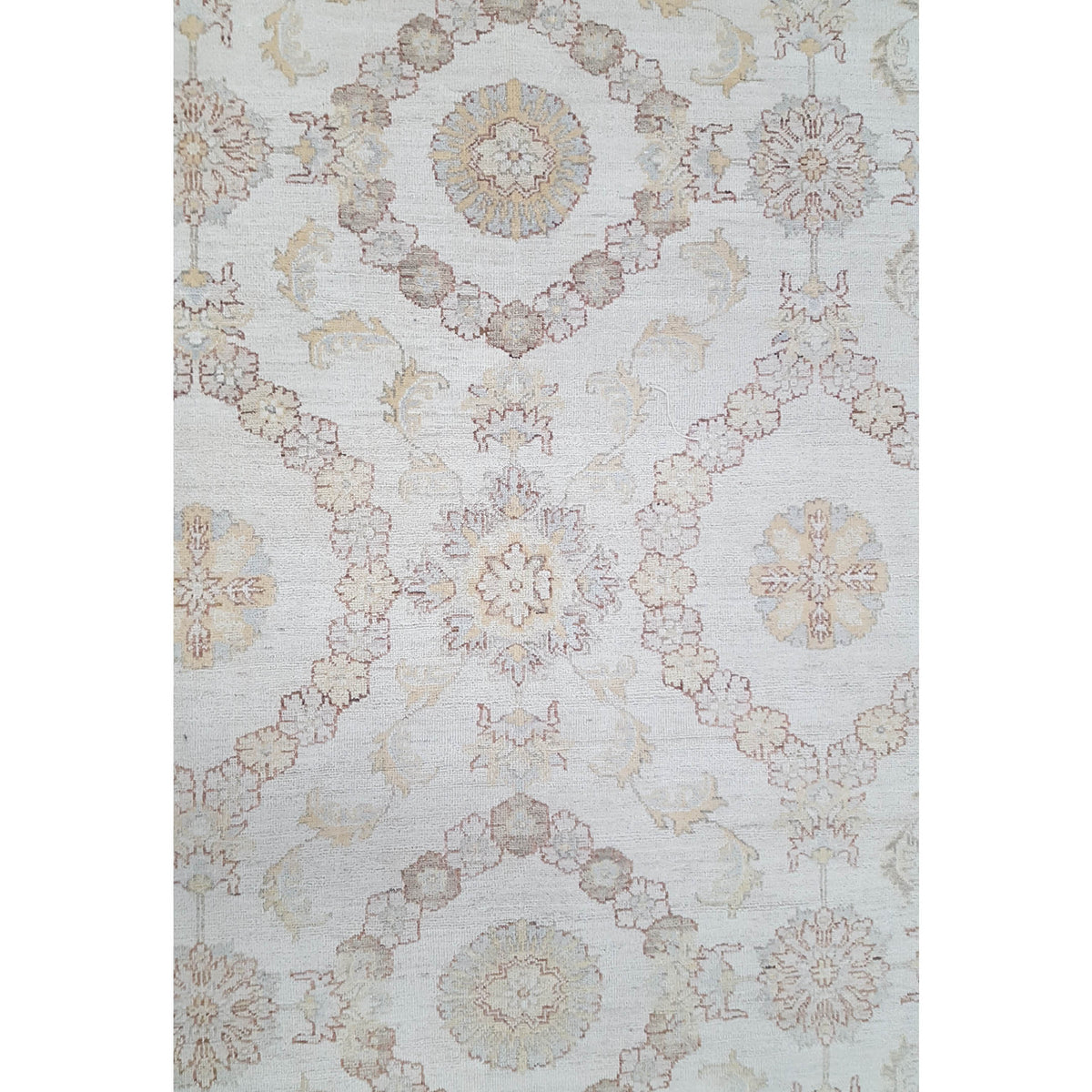 Pacific Ziegler 42151 Ivory Ivory Transitional Hand Knotted Rug
