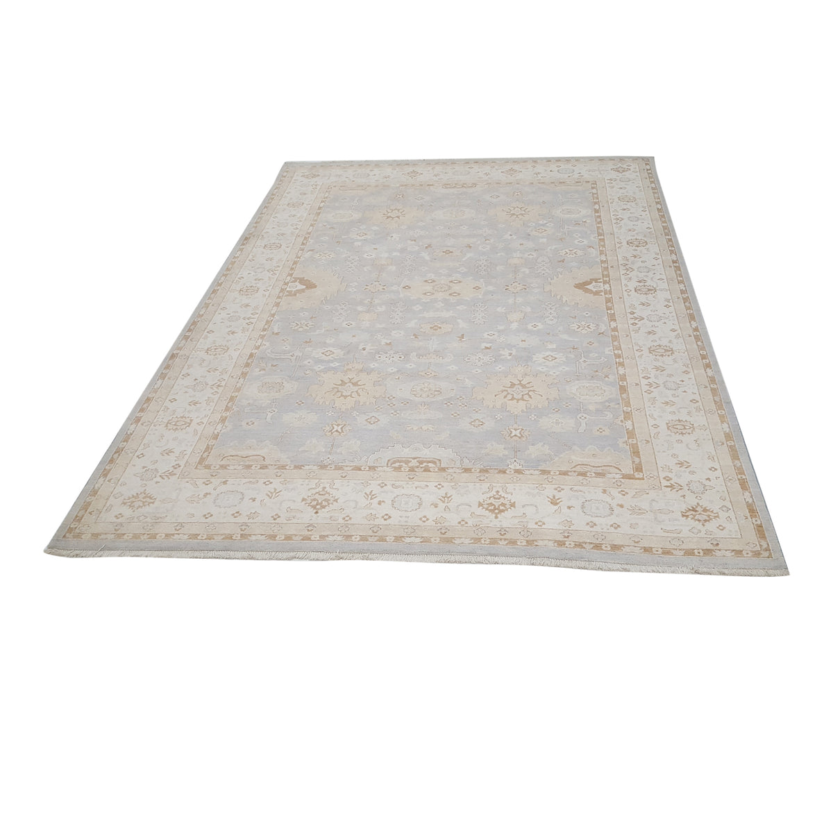 Pacific Ziegler 42152 Lt.Grey Ivory Transitional Hand Knotted Rug