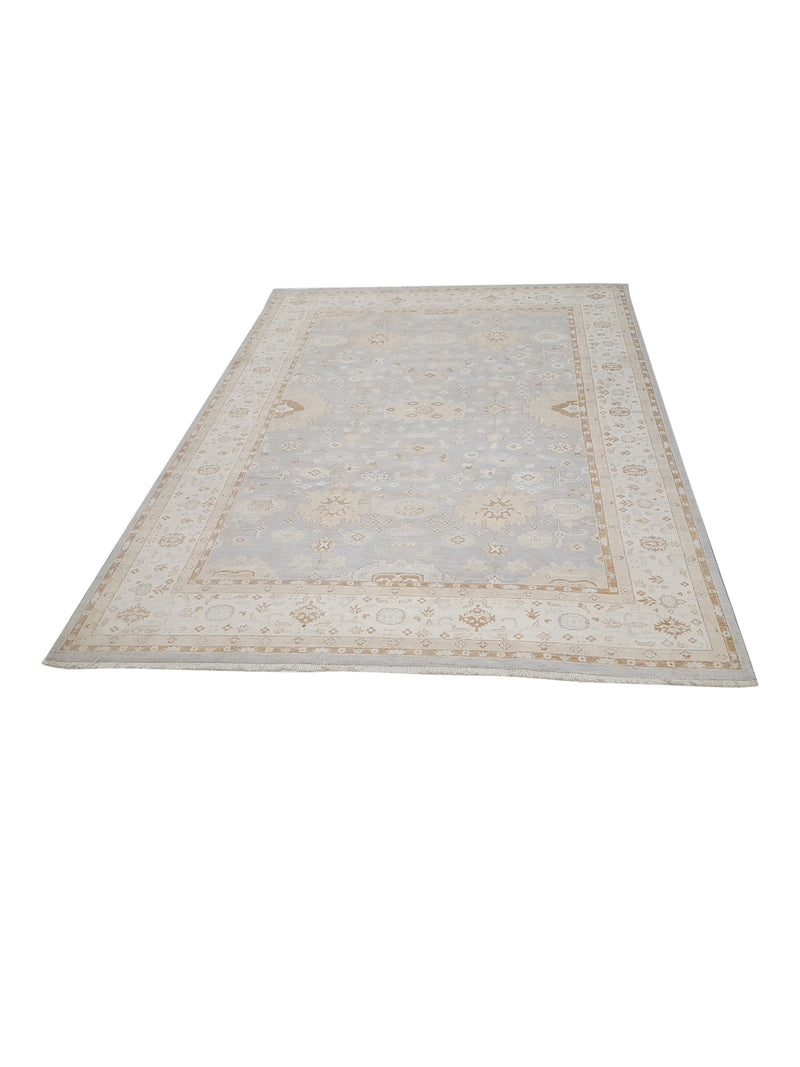 Pacific Ziegler 42152 Lt.Grey Ivory Transitional Hand Knotted Rug