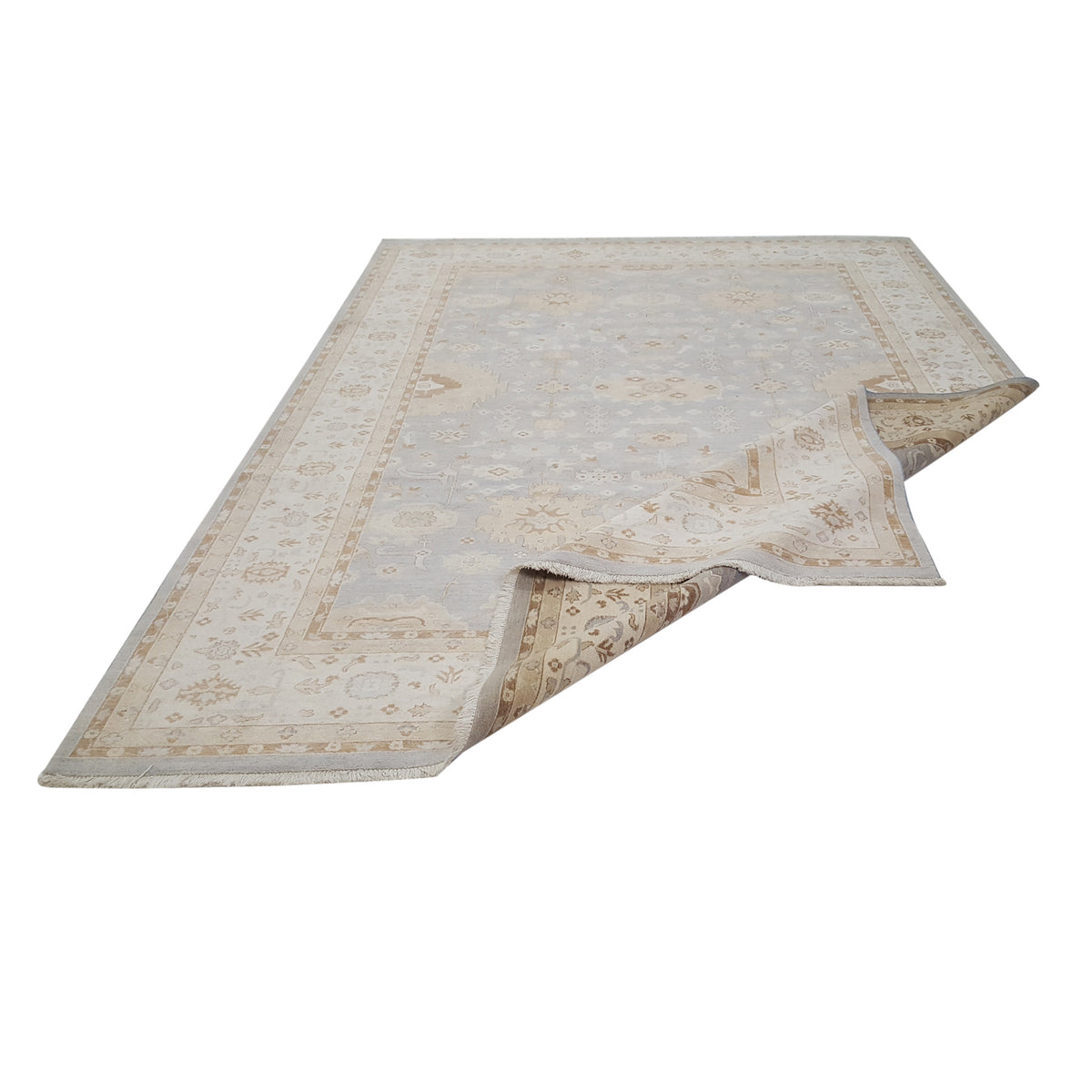 Pacific Ziegler 42152 Lt.Grey Ivory Transitional Hand Knotted Rug