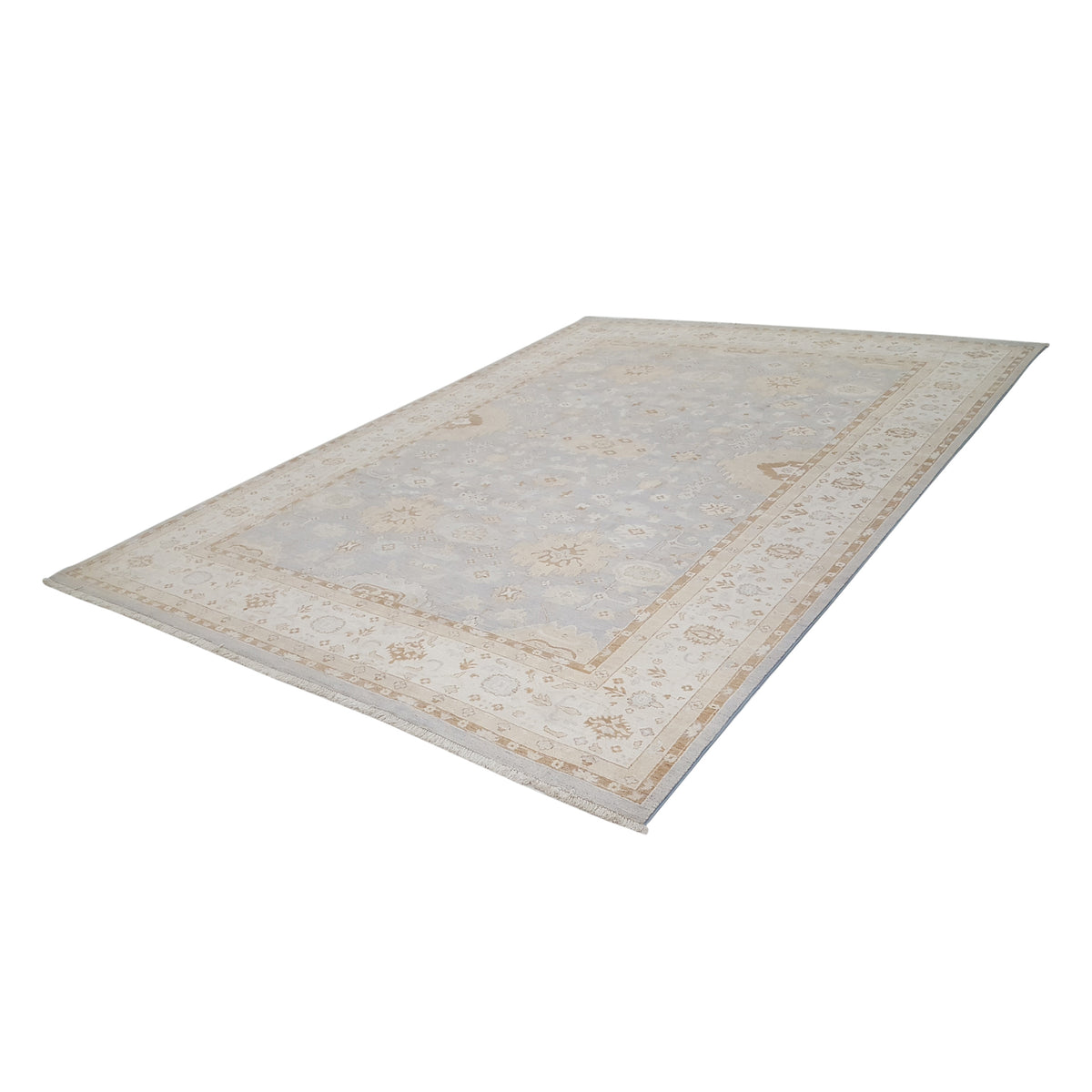 Pacific Ziegler 42152 Lt.Grey Ivory Transitional Hand Knotted Rug
