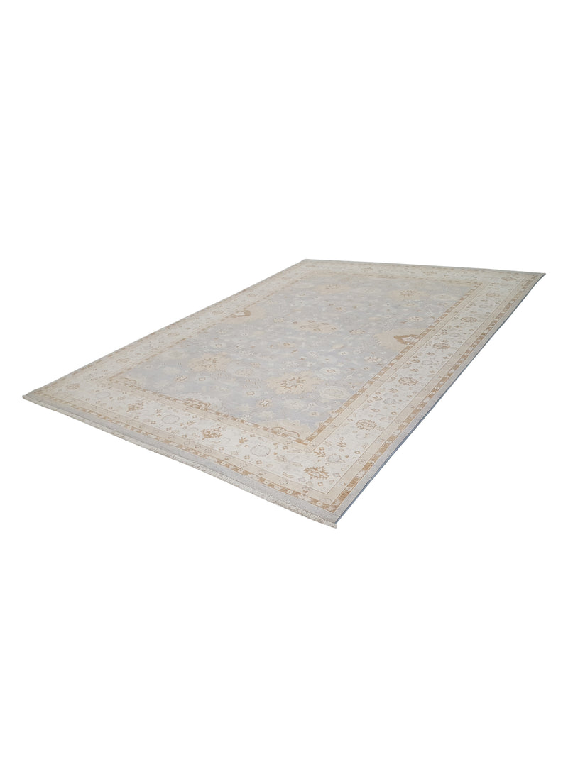 Pacific Ziegler 42152 Lt.Grey Ivory Transitional Hand Knotted Rug